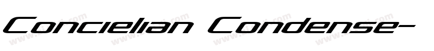 Concielian Condense字体转换
